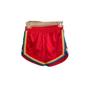 Pony Vintage girls/women’s rainbow trim athletic shorts, 14/16/XS
